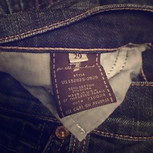 Like-New ‘7 For All Mankind’ Dark Denim Jean, 29.
